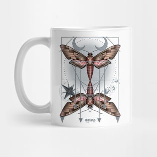 Geometric Moth Mug